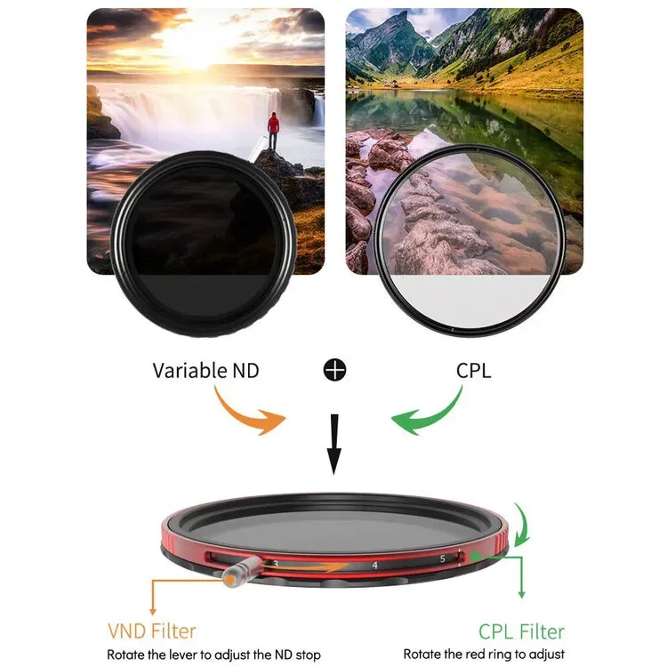 Haida PROII CPL-VND 2-in-1 Filter (82mm, 3 to 7-Stop)
